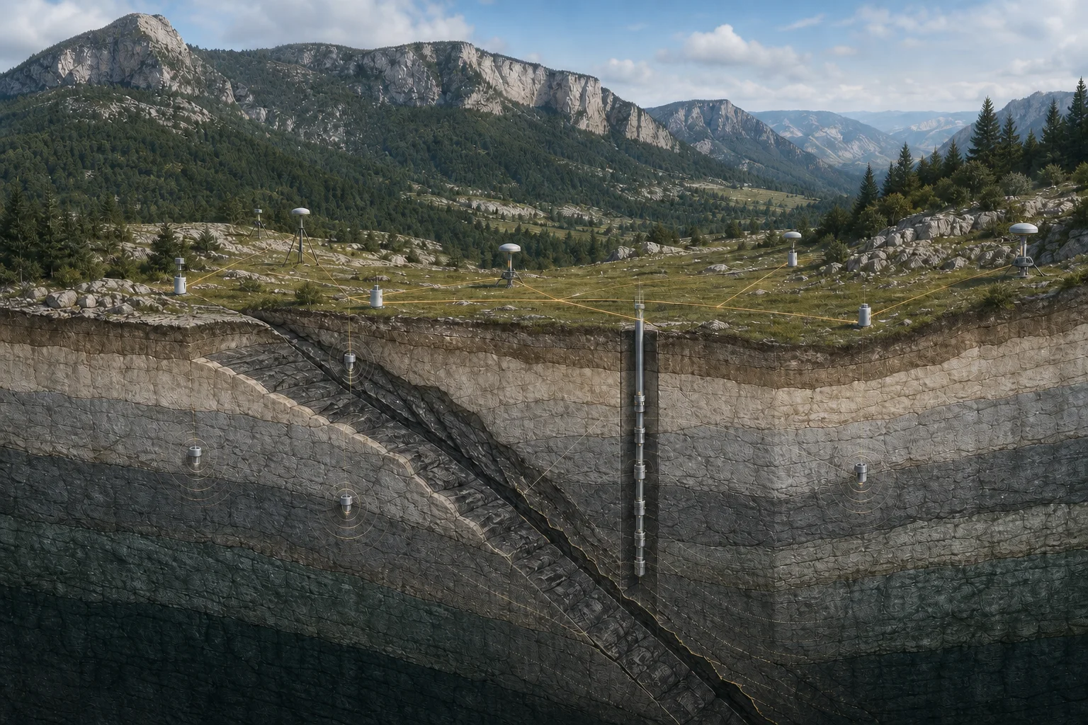 Conceptual multidisciplinary near-fault observatory