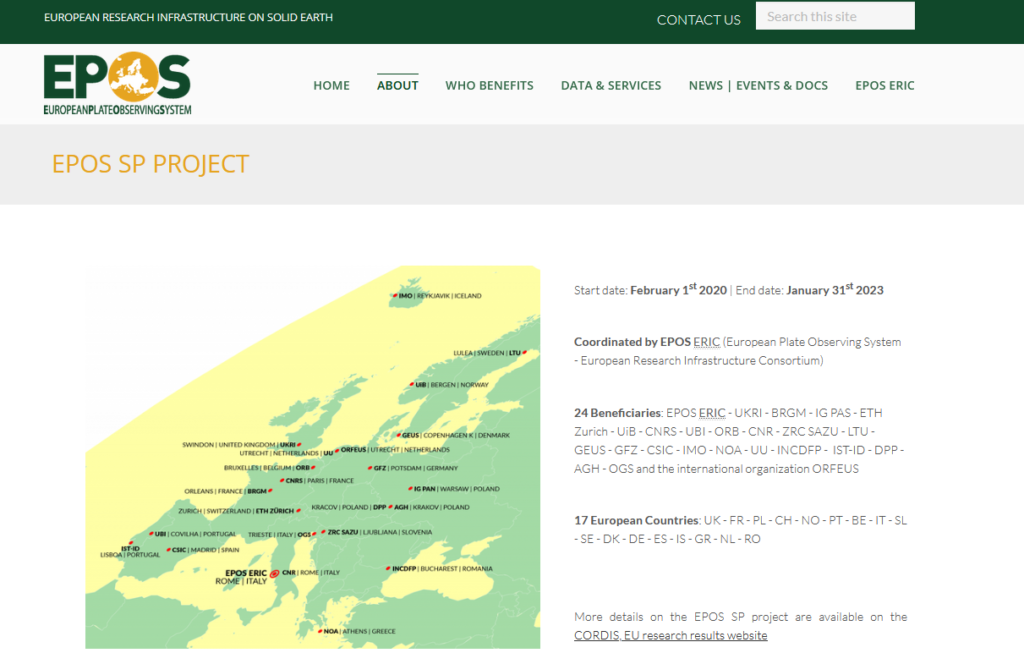 EPOS Sustainability Phase project overview